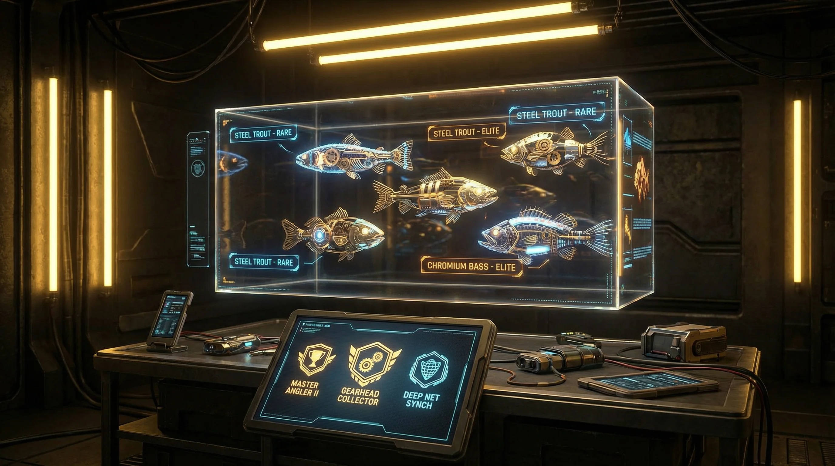 传奇渔夫霓虹艾莉的肖像